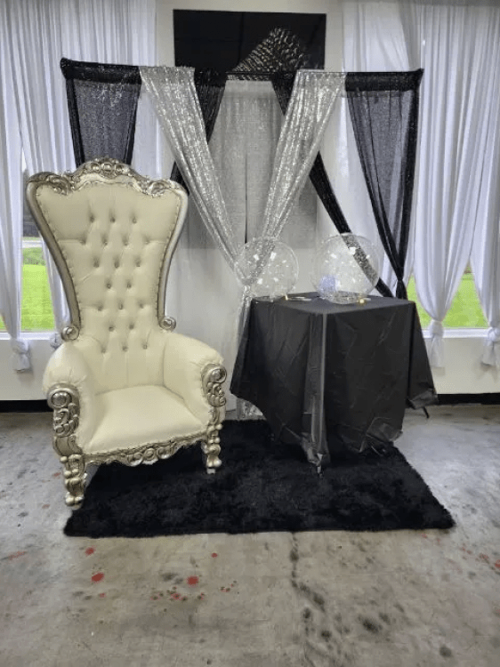 White Throne Chair