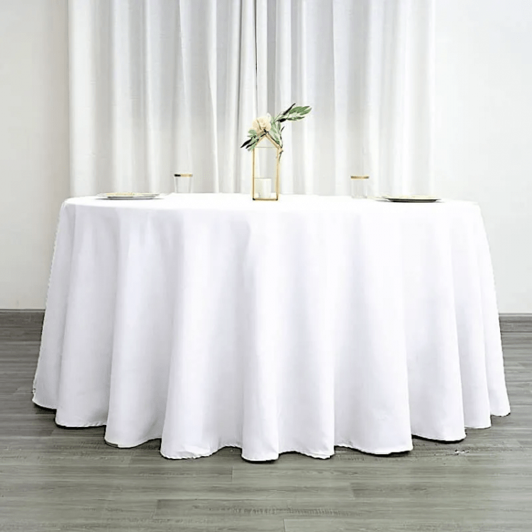 White tablecloths